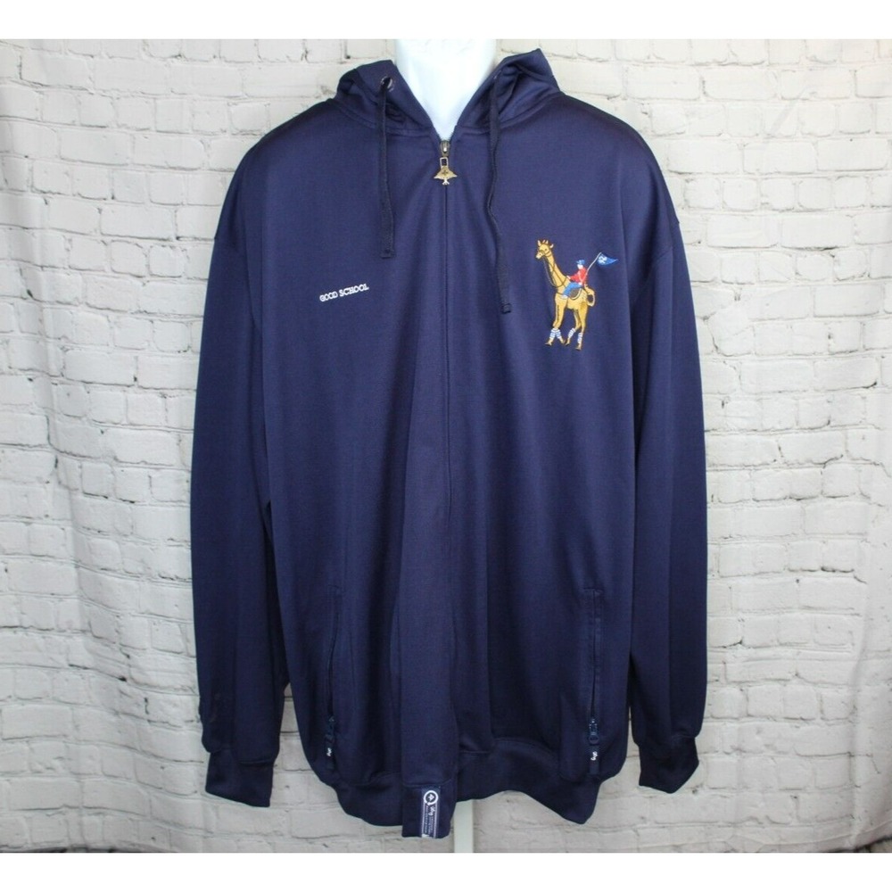 Vintage LRG Lifted Research Group Full Zip Hoodie "Good School" 3XL Blue Jacket